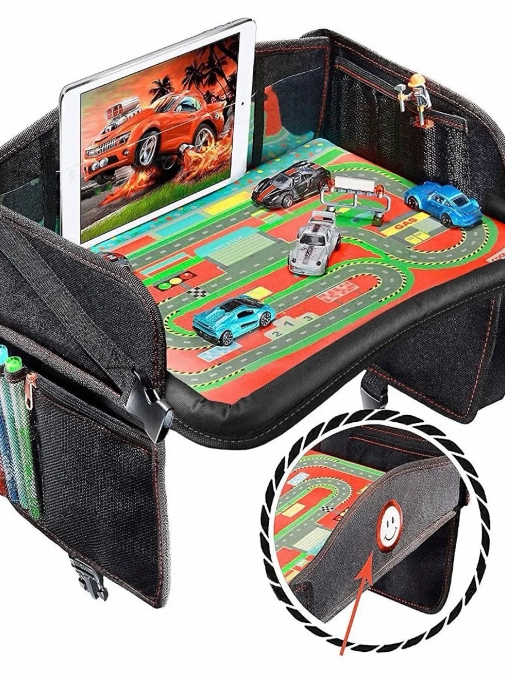 Kids Travel Lap Tray Organizer For Plane, Car & Home